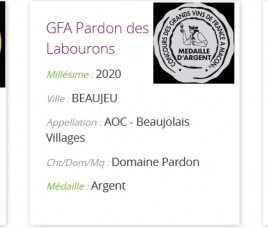 Concours des Grands Vins de France à Mâcon 2021