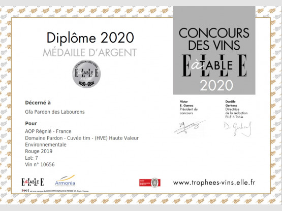 Concours des Vins ELLE à TABLE