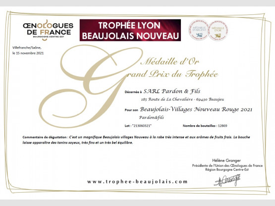 Trophée Lyon Beaujolais Nouveau