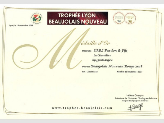 TROPHÉE LYON BEAUJOLAIS NOUVEAU