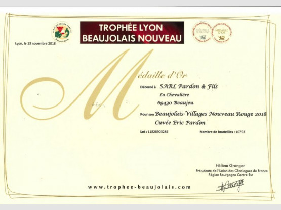 TROPHÉE LYON BEAUJOLAIS NOUVEAU