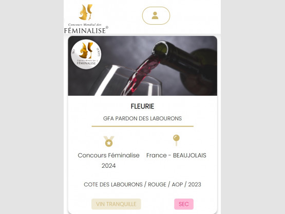 FÉMINALISE - MÉDAILLE D'OR - FLEURIE 2023