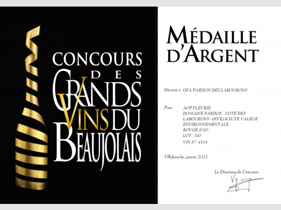 Concours des Grands Vins du Beaujolais 2021