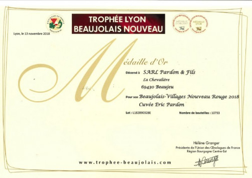 TROPHÉE LYON BEAUJOLAIS NOUVEAU