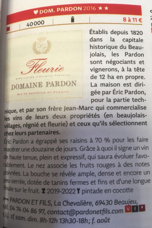 Guide Hachette des Vins 2018 !