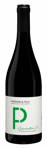 Beaujolais-Villages - « Génération 8 - Bio » - Pardon & Fils, vin biodynamique